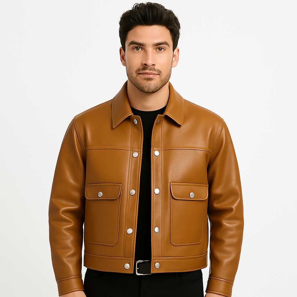 Men's Snap Jacket - Stylish and Versatile Outerwear