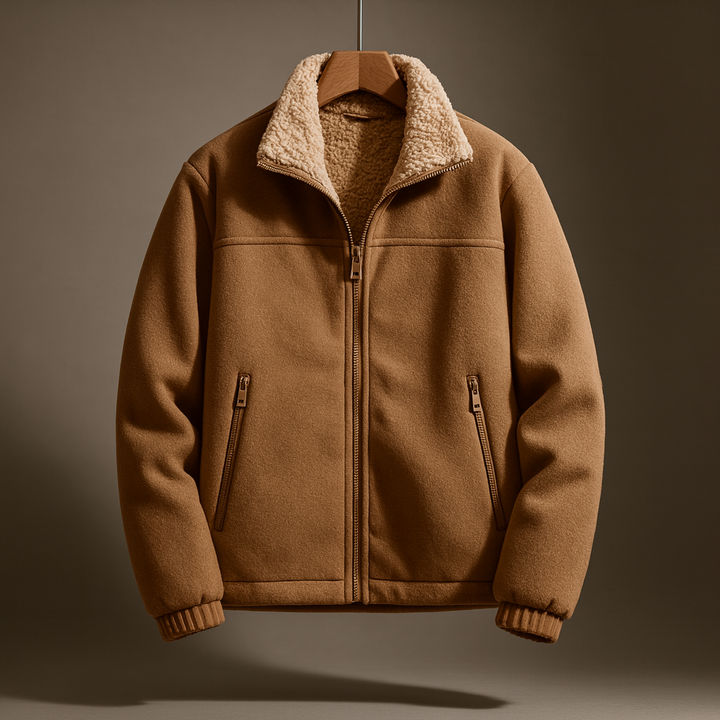 Men's Soft-Lined Fleece Jacket - Redmont Style Tan