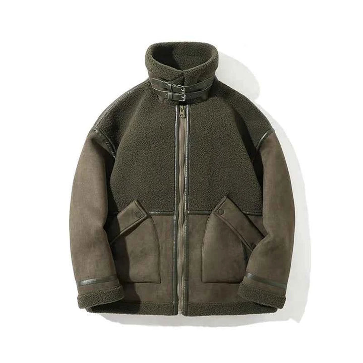 Men's Spliced Suede Jacket
