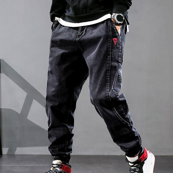 Men's Stretchy Jeans – Comfortable & Classic Style Zwart