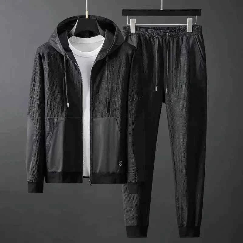 Men's Stride Tracksuit - Comfortable & Stylish Activewear Black