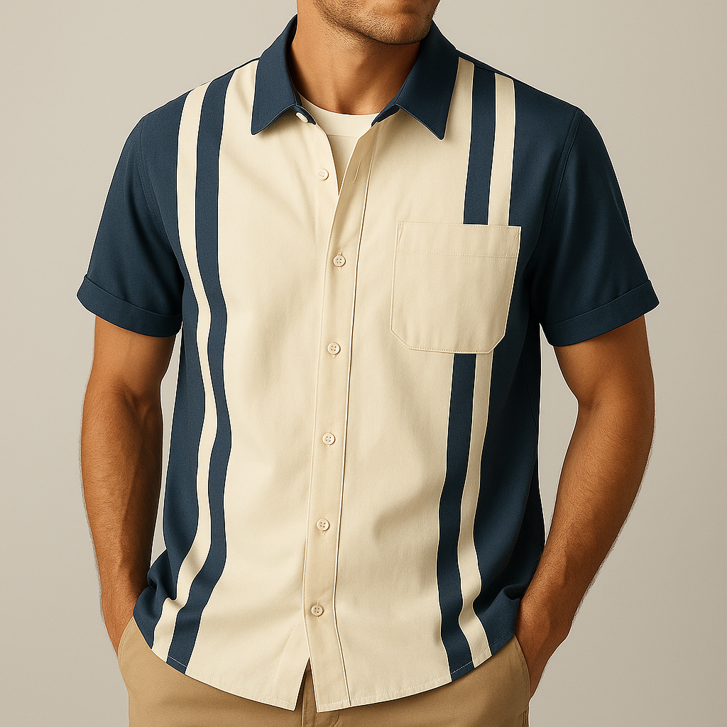 Men's Striped Casual Shirt