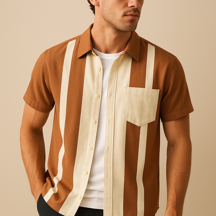 Men's Striped Casual Shirt