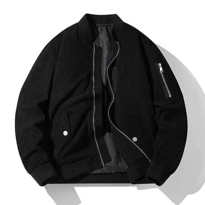 Men's Stylish Bomber Jacket Black