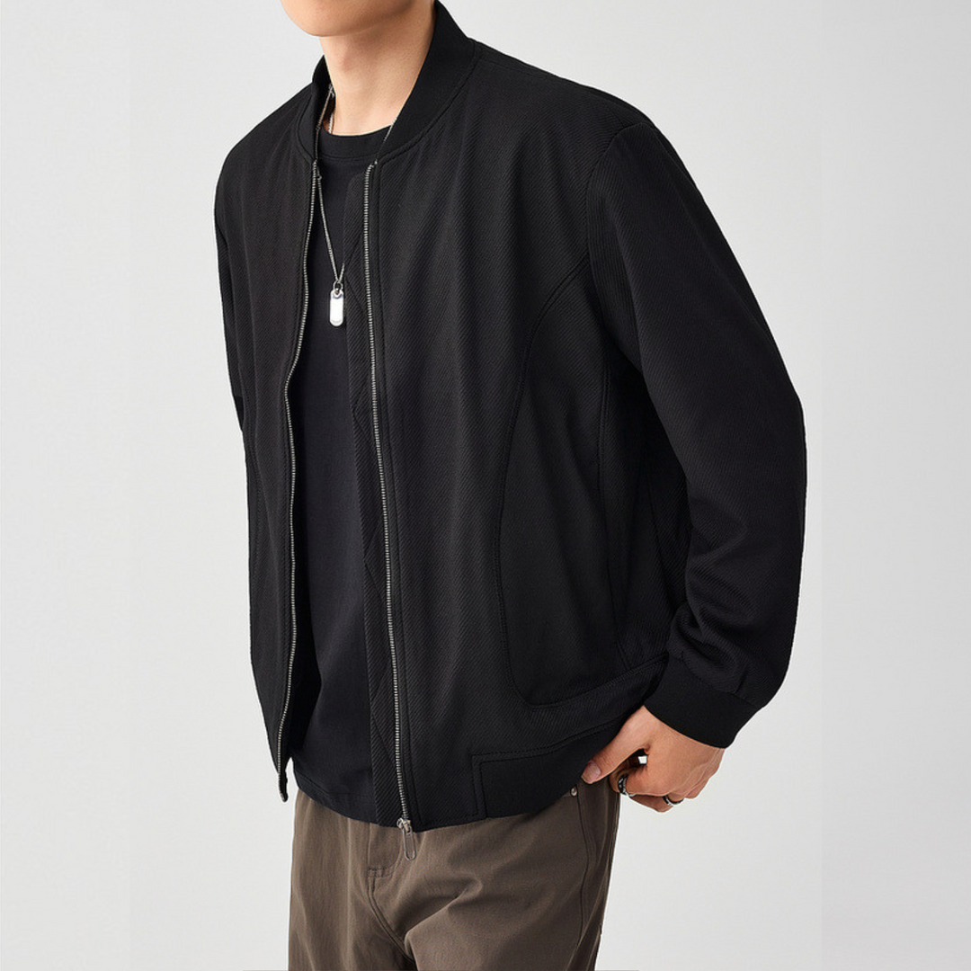 Men's Stylish Bomber Jacket - Harbor Ridge Design