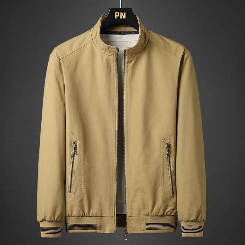 Men's Stylish Bomber Jacket - Trendy Outerwear for Every Occasion Khaki