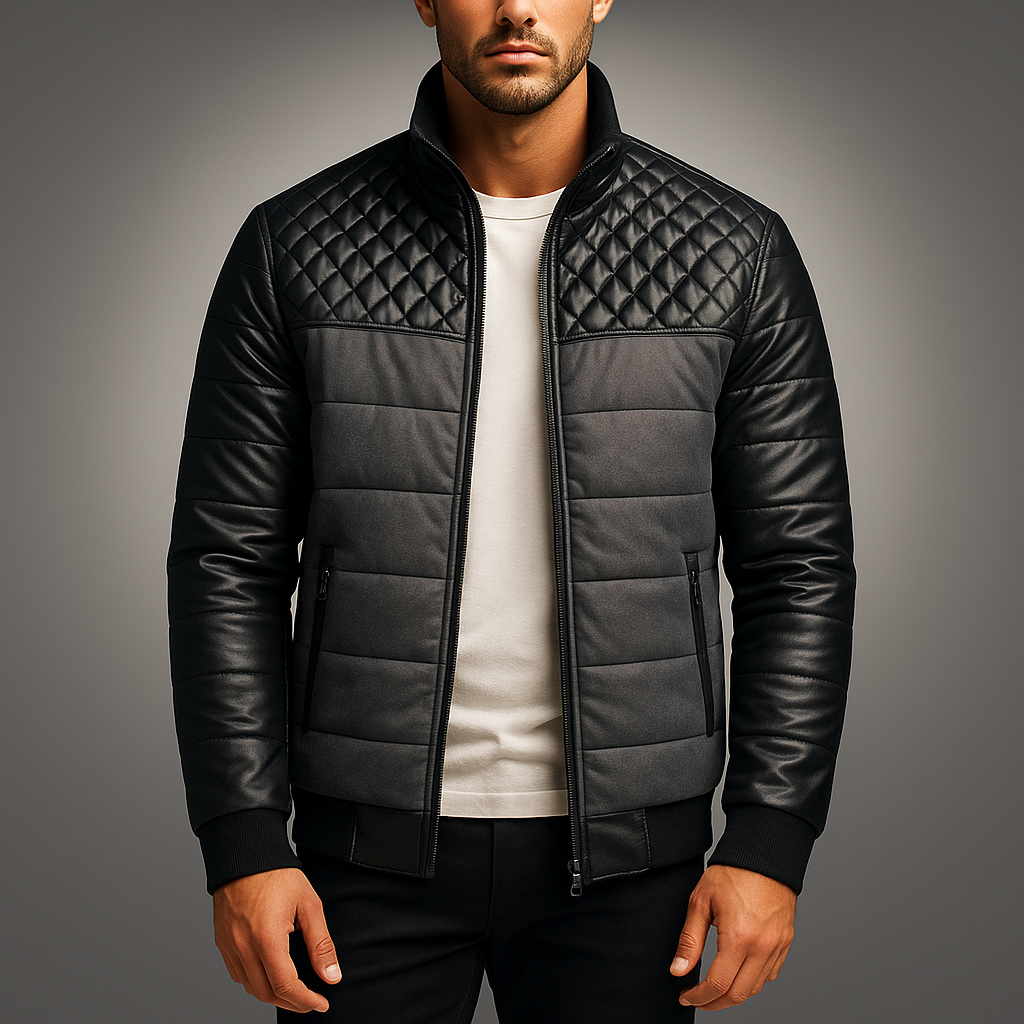 Men's Stylish Bomber Jacket Gray
