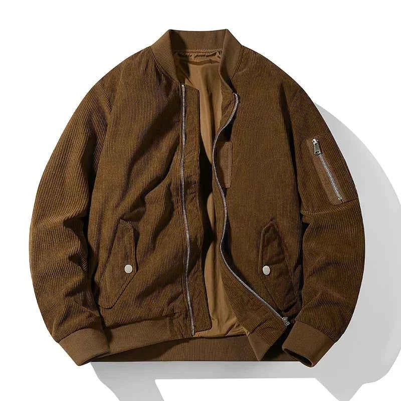 Men's Stylish Bomber Jacket Coffee