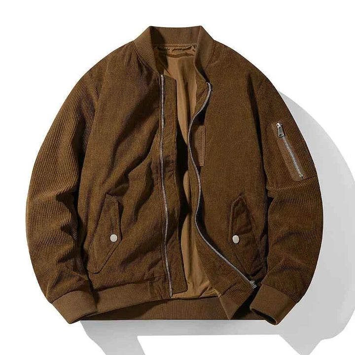 Men's Stylish Bomber Jacket Coffee