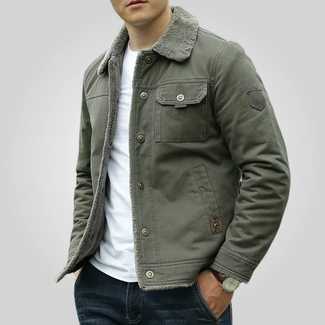 Men's Stylish Jacket - Trendy and Modern Design Green