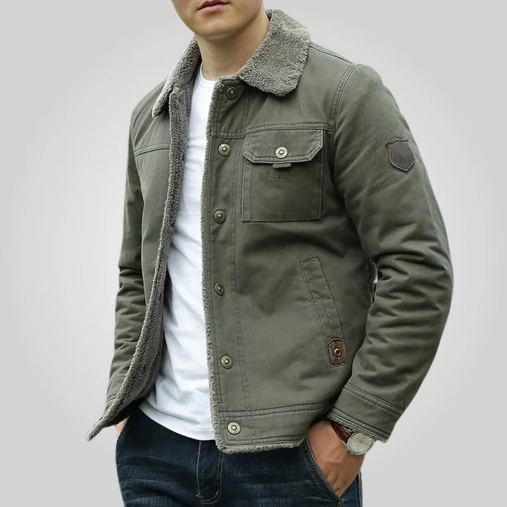 Men's Stylish Jacket - Trendy and Modern Design Green