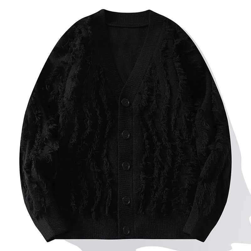 Men's Stylish Knit Cardigan Black