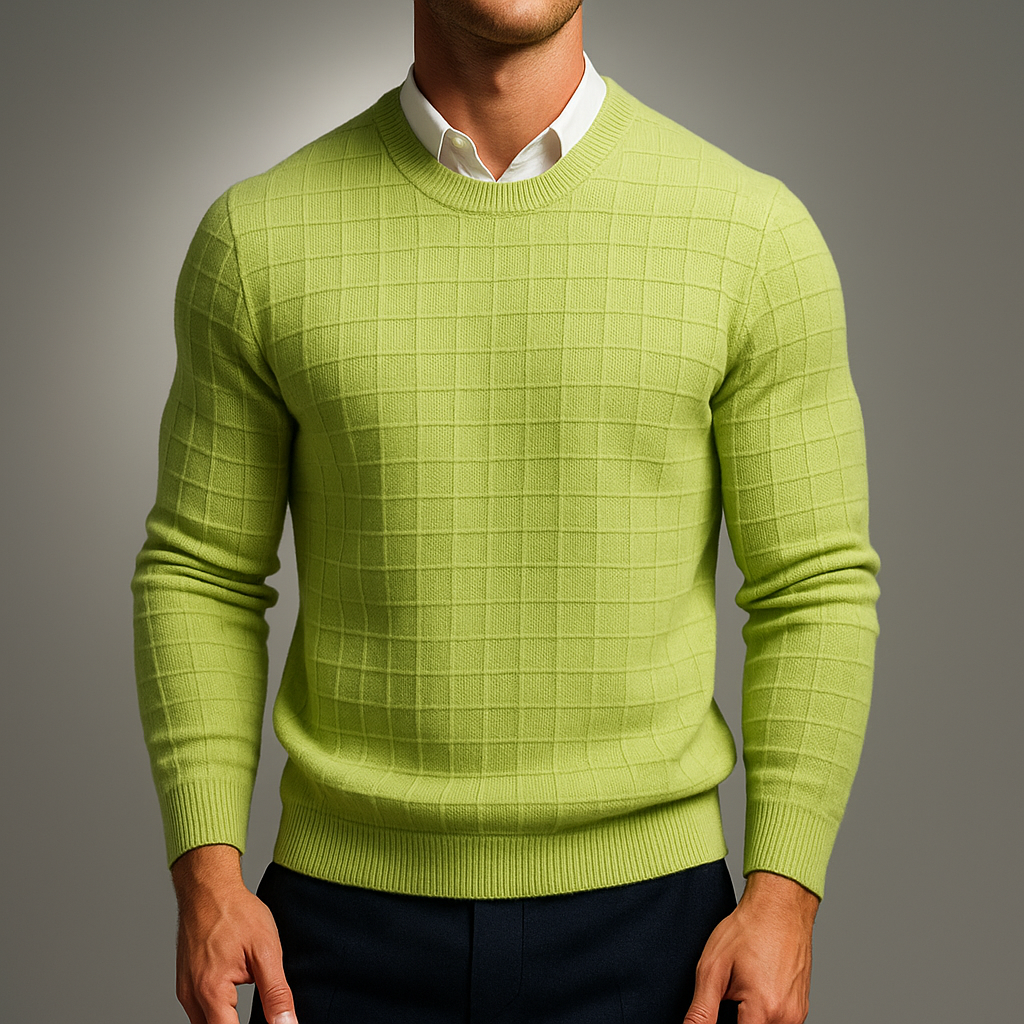 Men's Stylish Knit Sweater Green