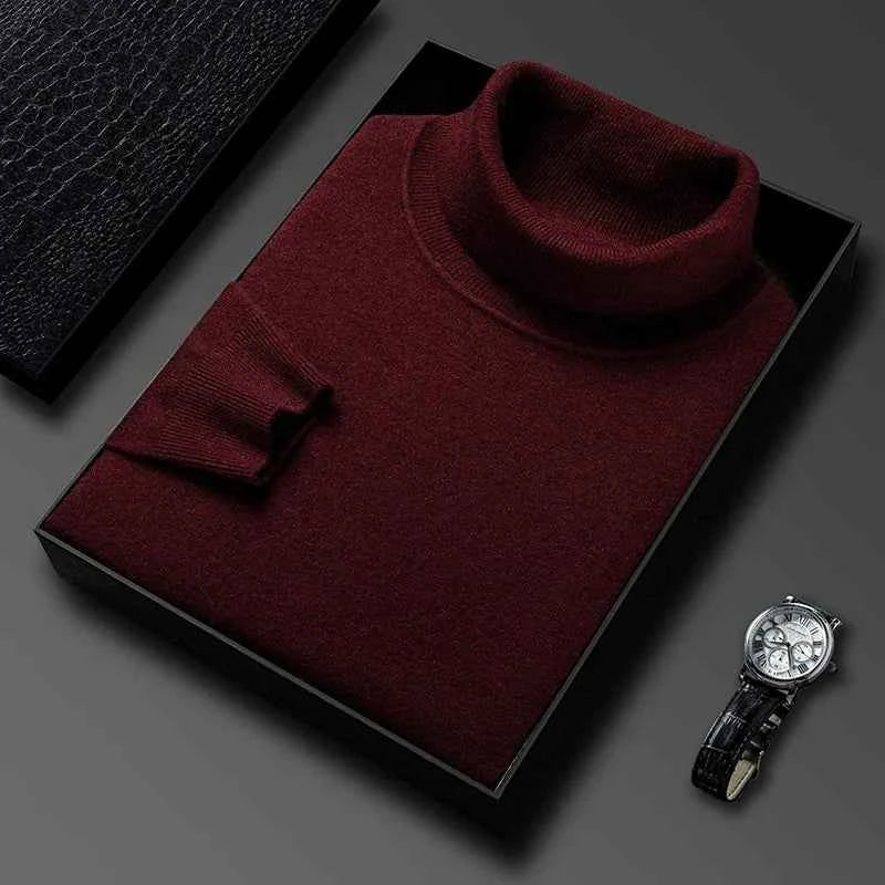Men's Stylish Knit Sweater Wine