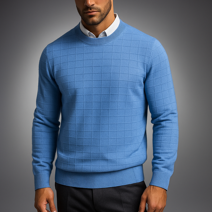 Men's Stylish Knit Sweater Blue