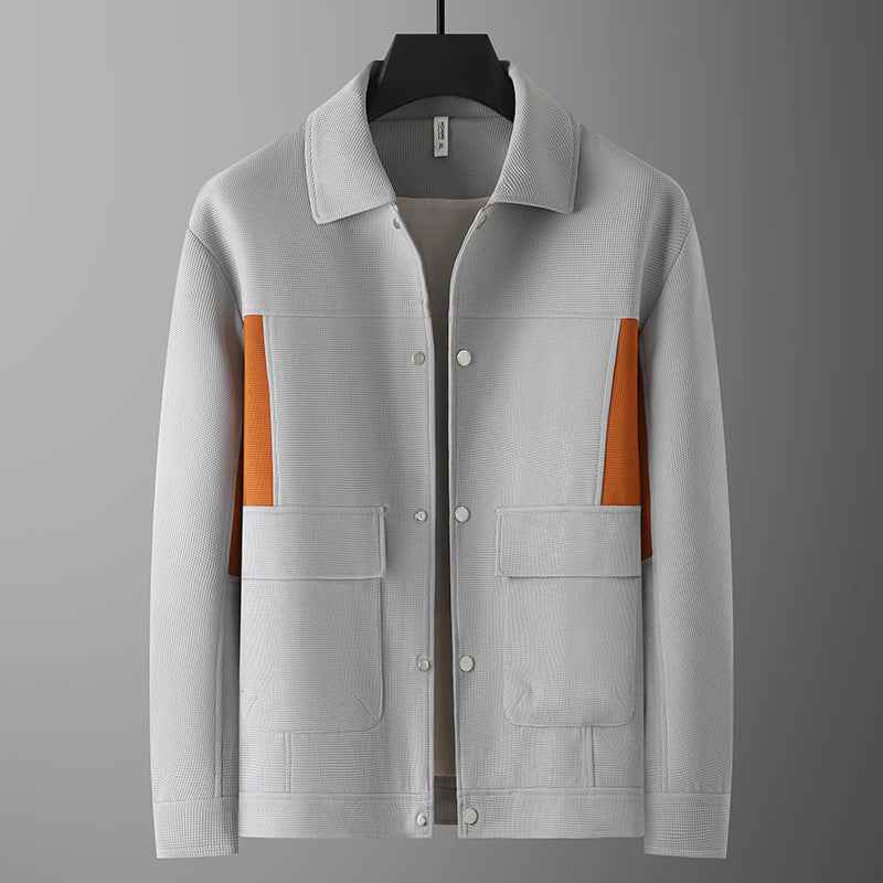 Men's Stylish Panel Jacket Gray