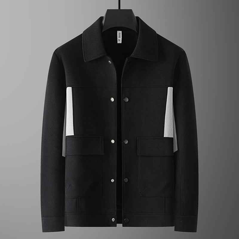 Men's Stylish Panel Jacket Black