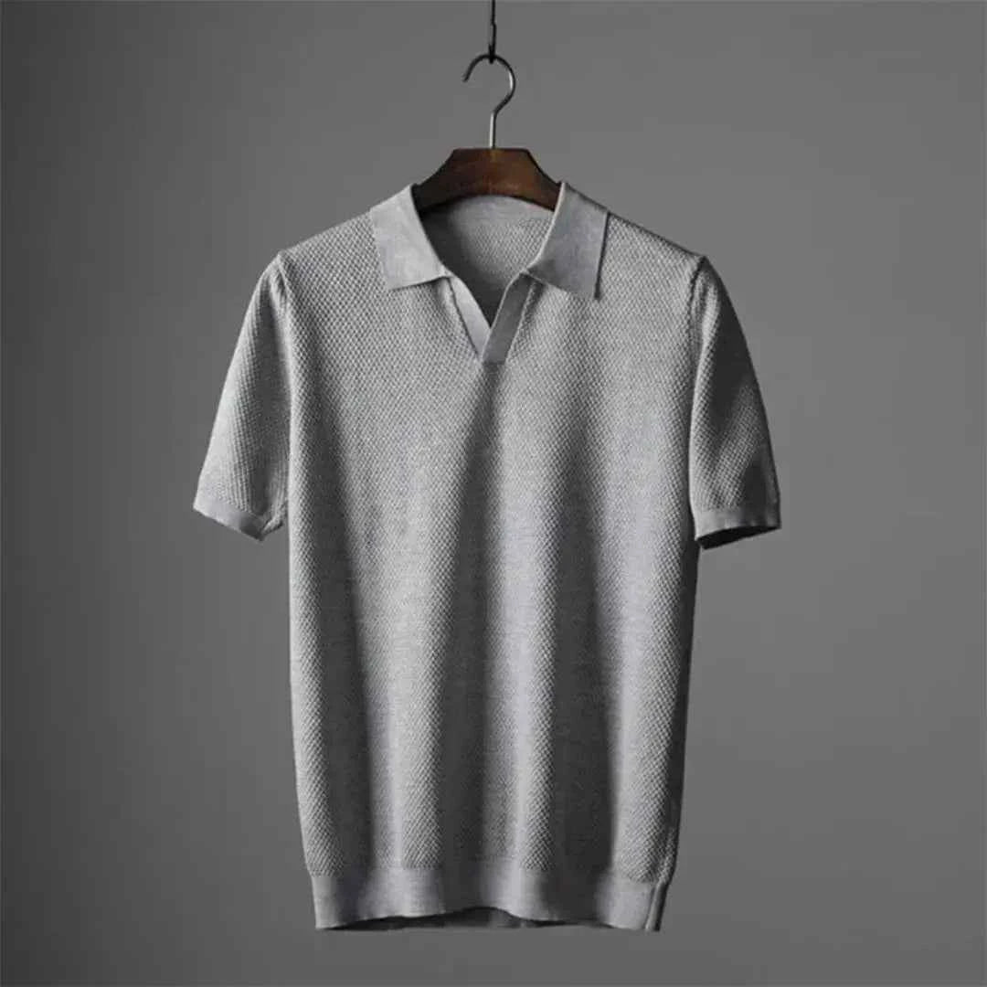 Men's Stylish Polo Shirt - Classic Fit and Comfortable Design Gray