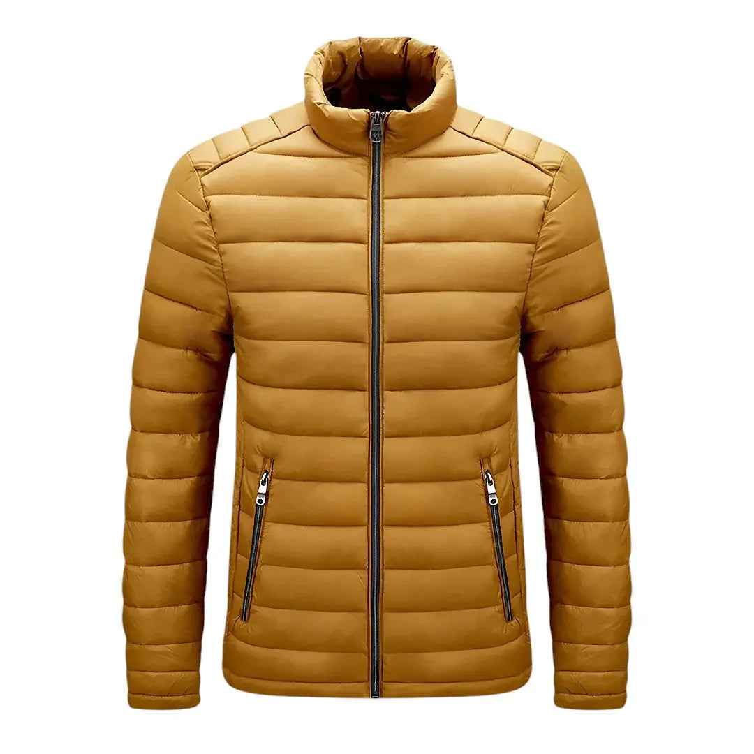 Men's Stylish Puffer Jacket Yellow