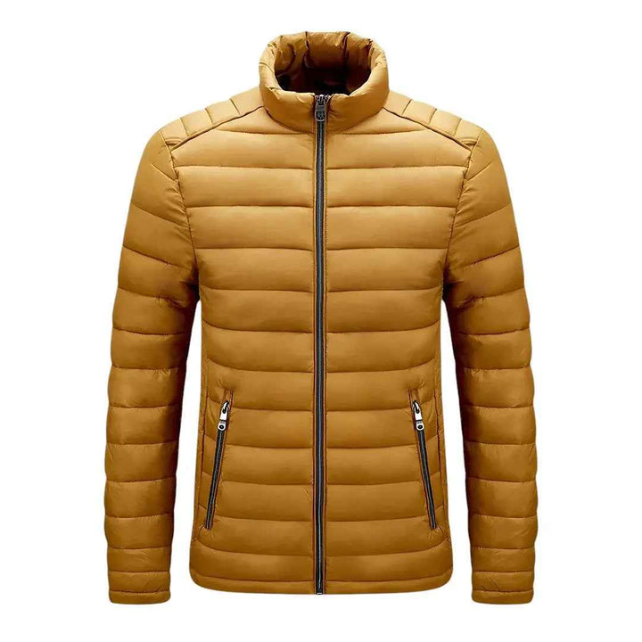 Men's Stylish Puffer Jacket Yellow