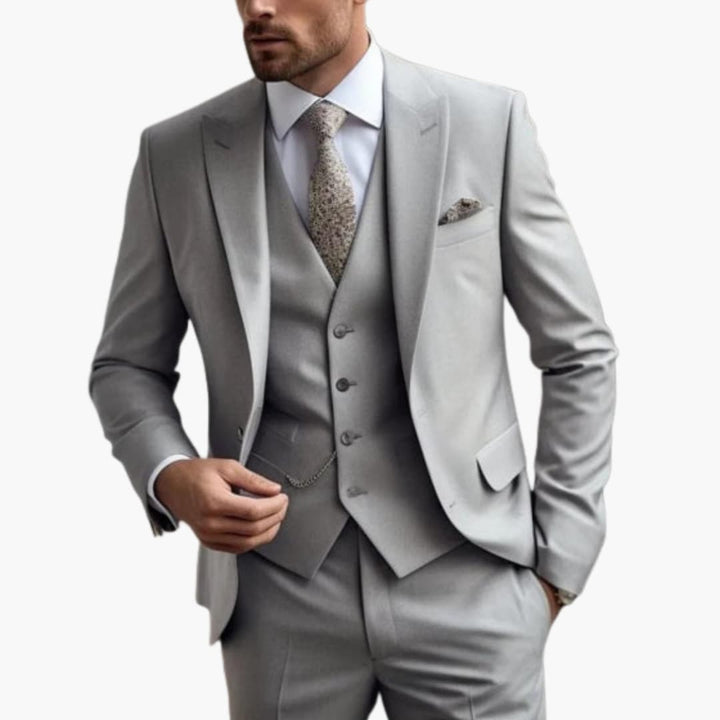 Men's Stylish Wedding Suit | Complete Outfit Gray