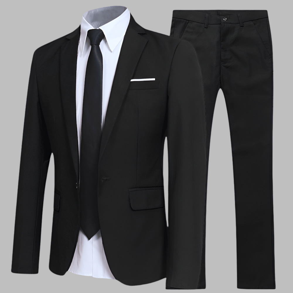 Men's Stylish and Comfortable Suit for Every Occasion Black