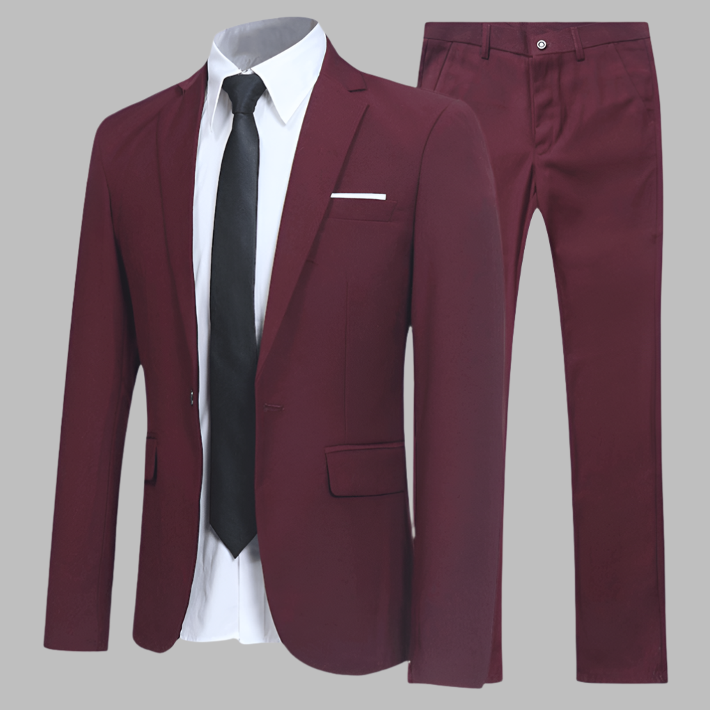 Men's Stylish and Comfortable Suit for Every Occasion Red