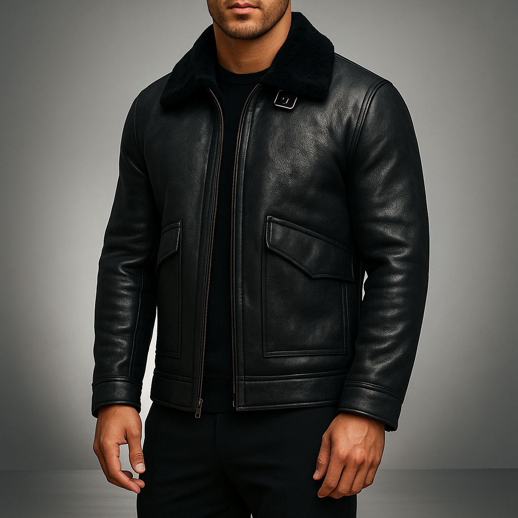 Men's Suede Aviator Jacket