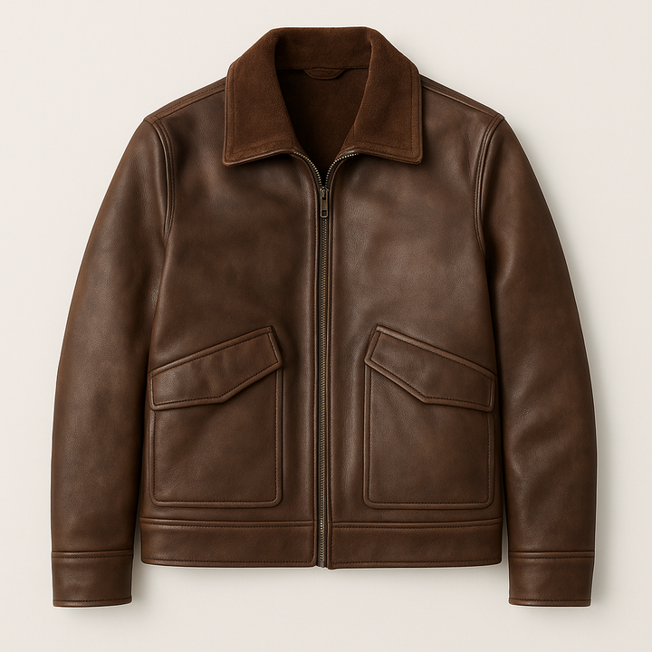 Men's Suede Aviator Jacket