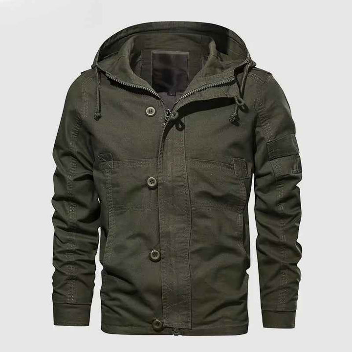 Men's Tactical Hooded Jacket - Versatile Outdoor Gear Green
