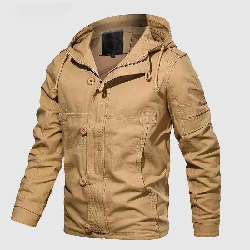Men's Tactical Hooded Jacket - Versatile Outdoor Gear