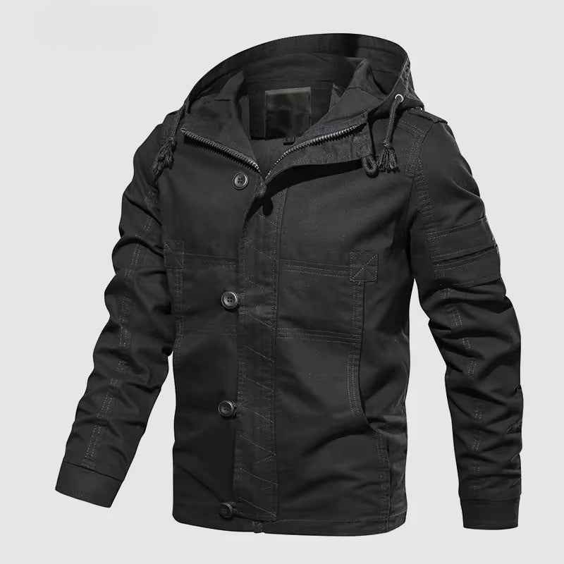 Men's Tactical Hooded Jacket - Versatile Outdoor Gear