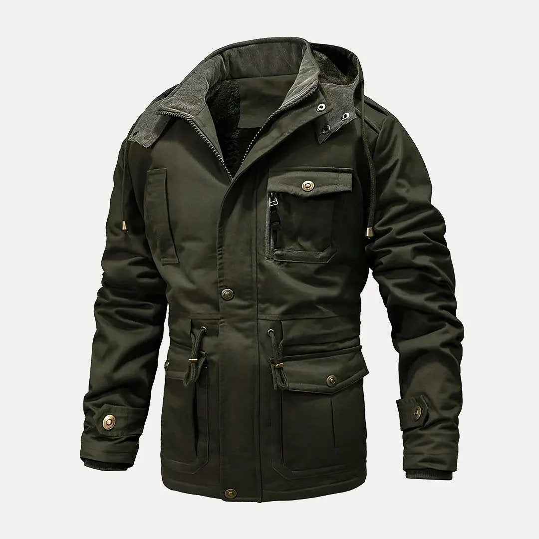 Men's Tactical Utility Jacket - Versatile Outdoor Gear Green