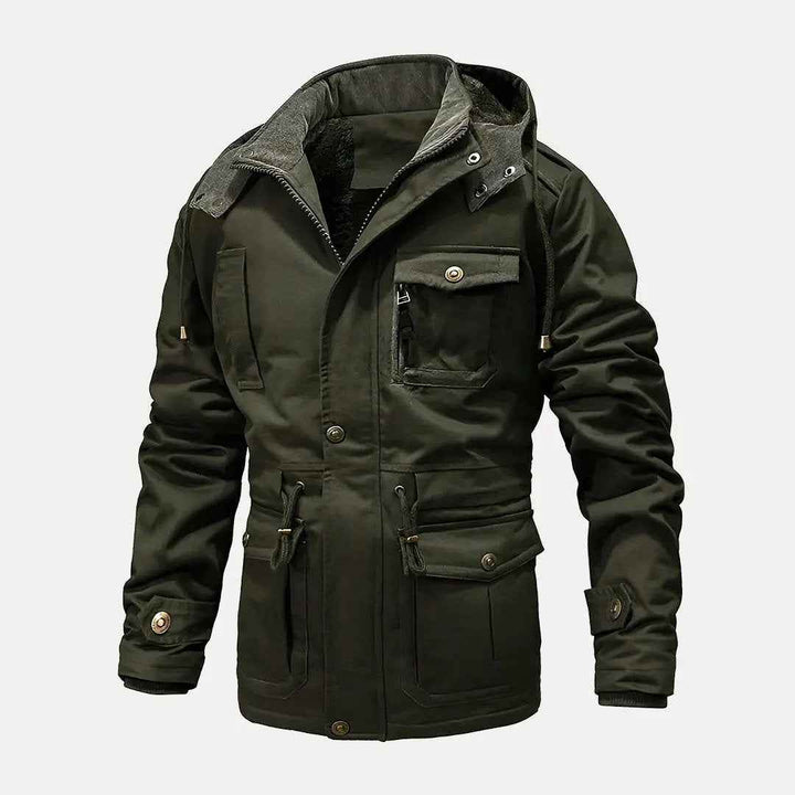 Men's Tactical Utility Jacket - Versatile Outdoor Gear Green