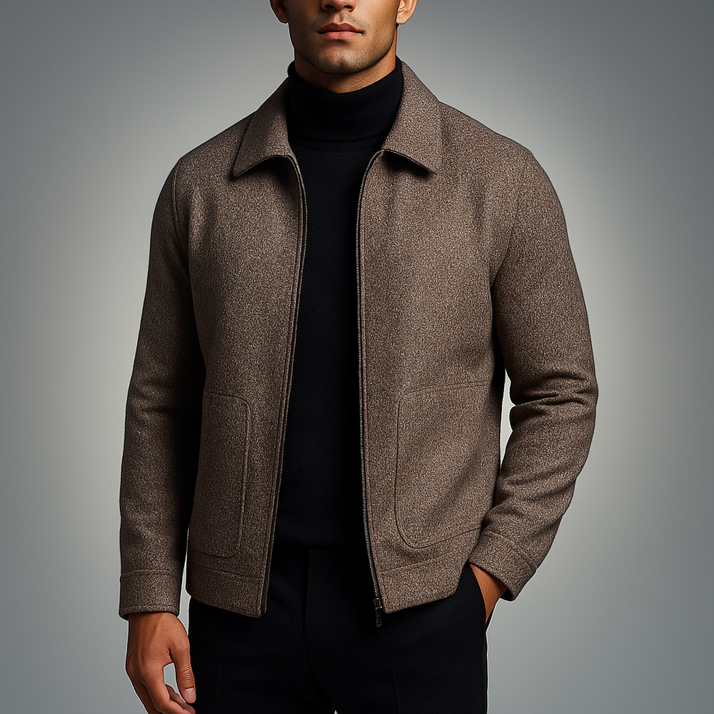 Men's Tailored Jacket - Stylish and Versatile Outerwear Brown