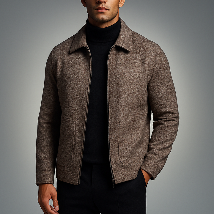 Men's Tailored Jacket - Stylish and Versatile Outerwear Brown