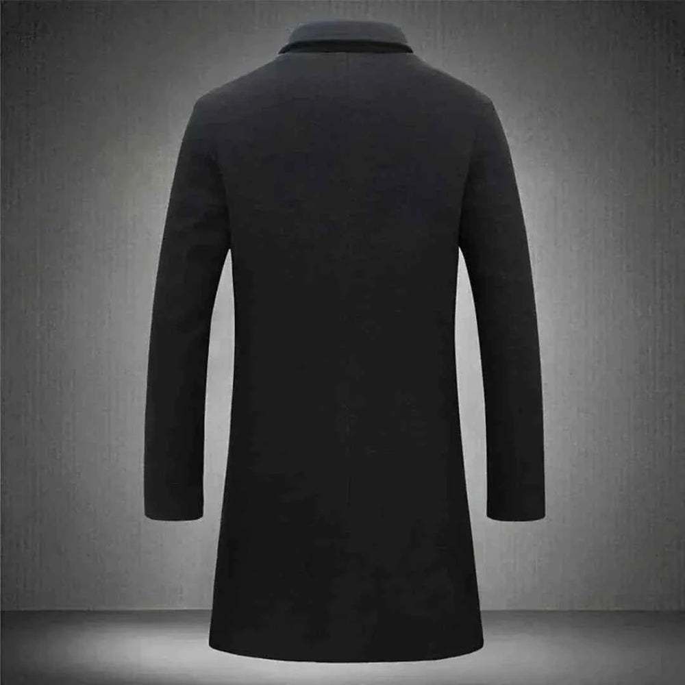 Men's Tailored Longline Wool Overcoat