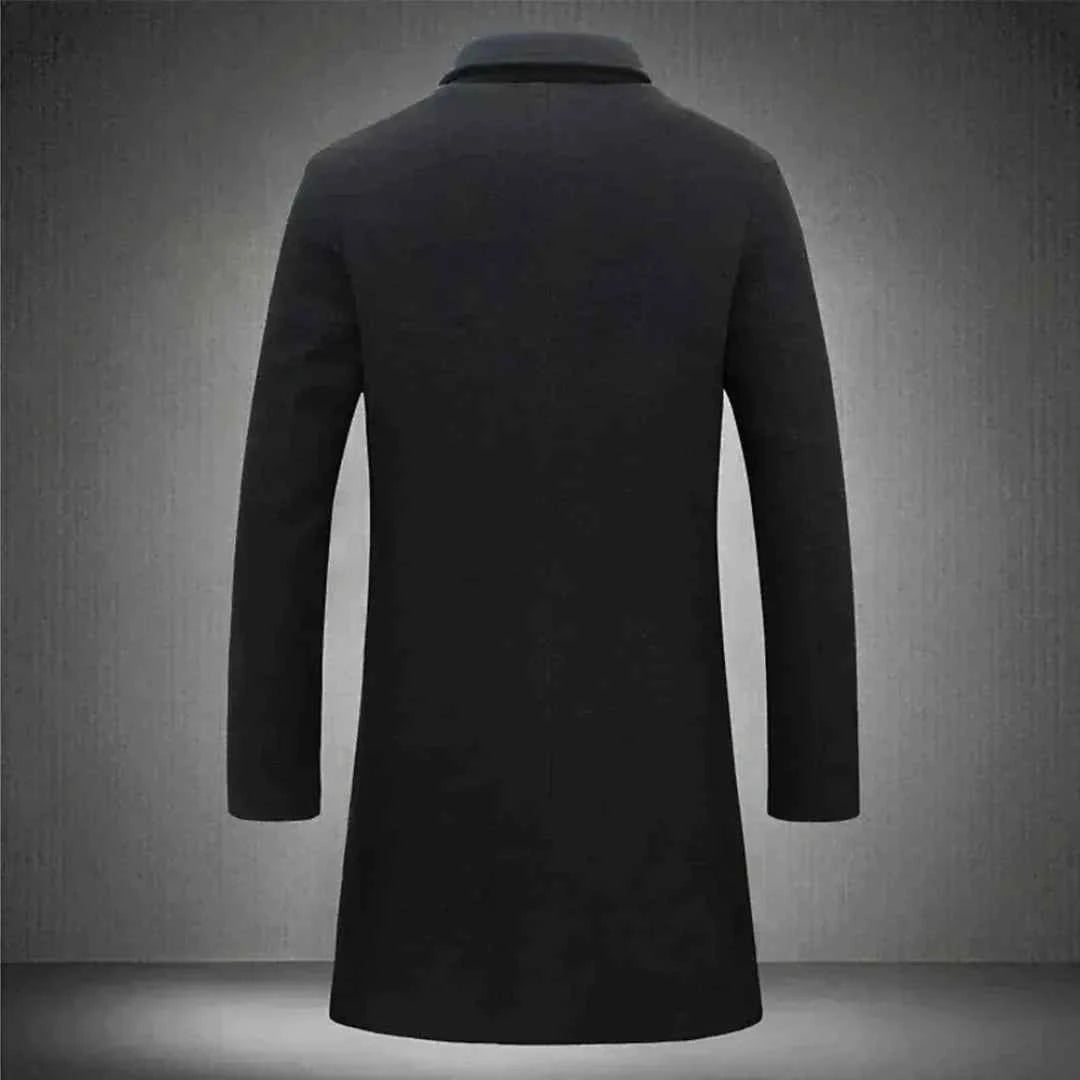 Men's Tailored Longline Wool Overcoat