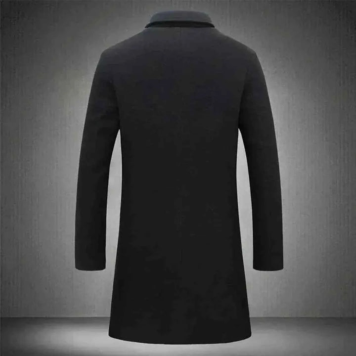 Men's Tailored Longline Wool Overcoat