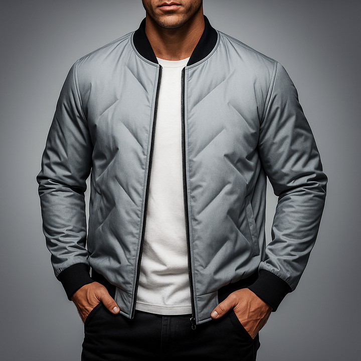 Men's Tech Bomber Jacket Gray
