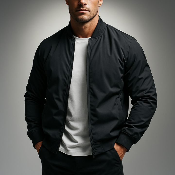 Men's Tech Bomber Jacket Black