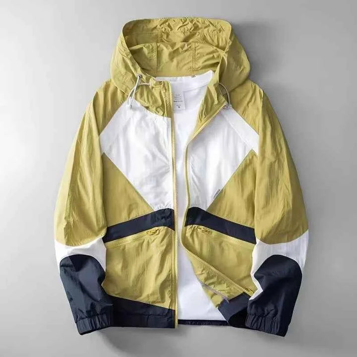 Men's Tech Windbreaker Jacket Yellow