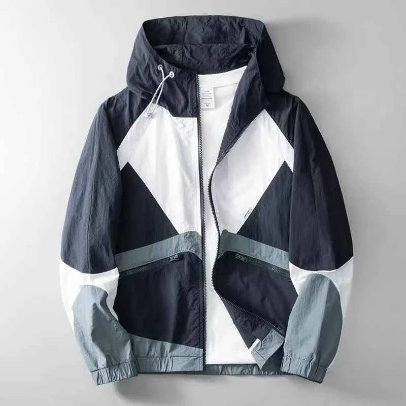 Men's Tech Windbreaker Jacket Blue