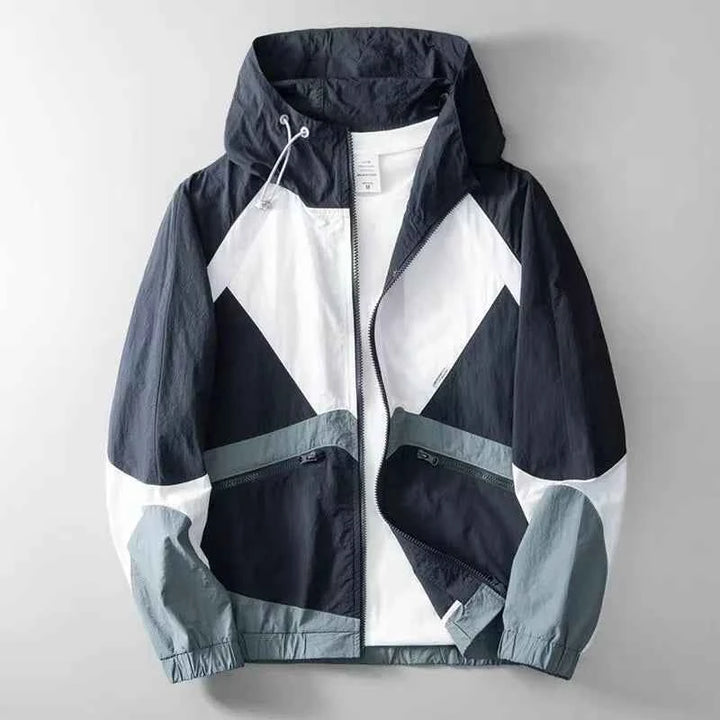 Men's Tech Windbreaker Jacket Blue