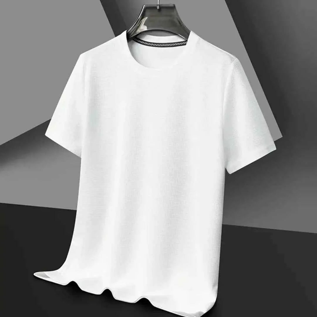 Men's Textured T-Shirt - Stylish and Comfortable White