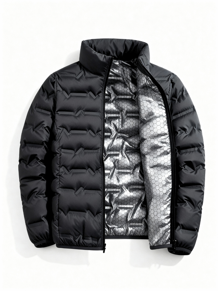 Men's Thermal Down Jacket - Monterra Style Black