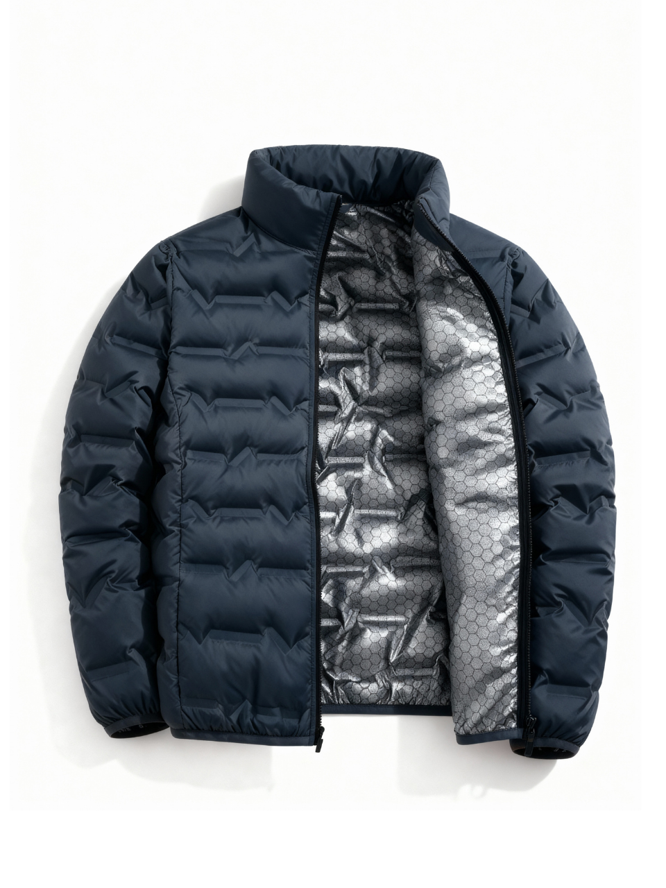 Men's Thermal Down Jacket - Monterra Style Blue
