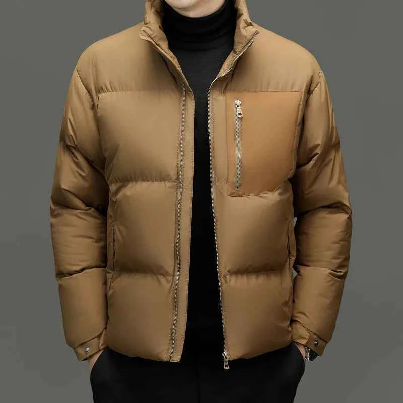 Men's Thermal Puffer Jacket Brown