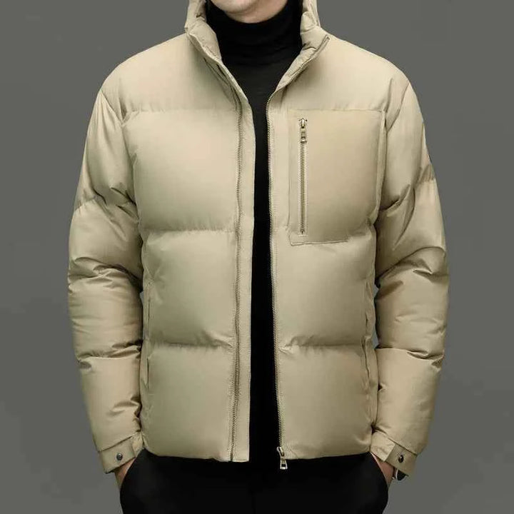 Men's Thermal Puffer Jacket Beige
