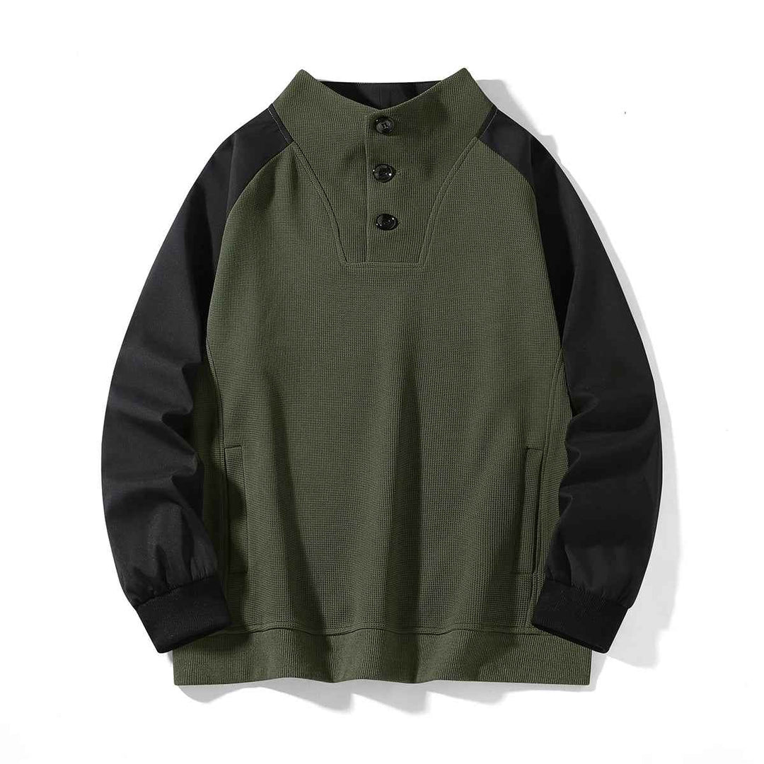 Men's Thermal Pullover for Ultimate Warmth Green